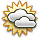 Partly cloudy Heavy dew