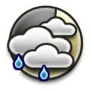 Mostly cloudy Chance Rain Showers