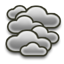 Mostly cloudy Heavy dew